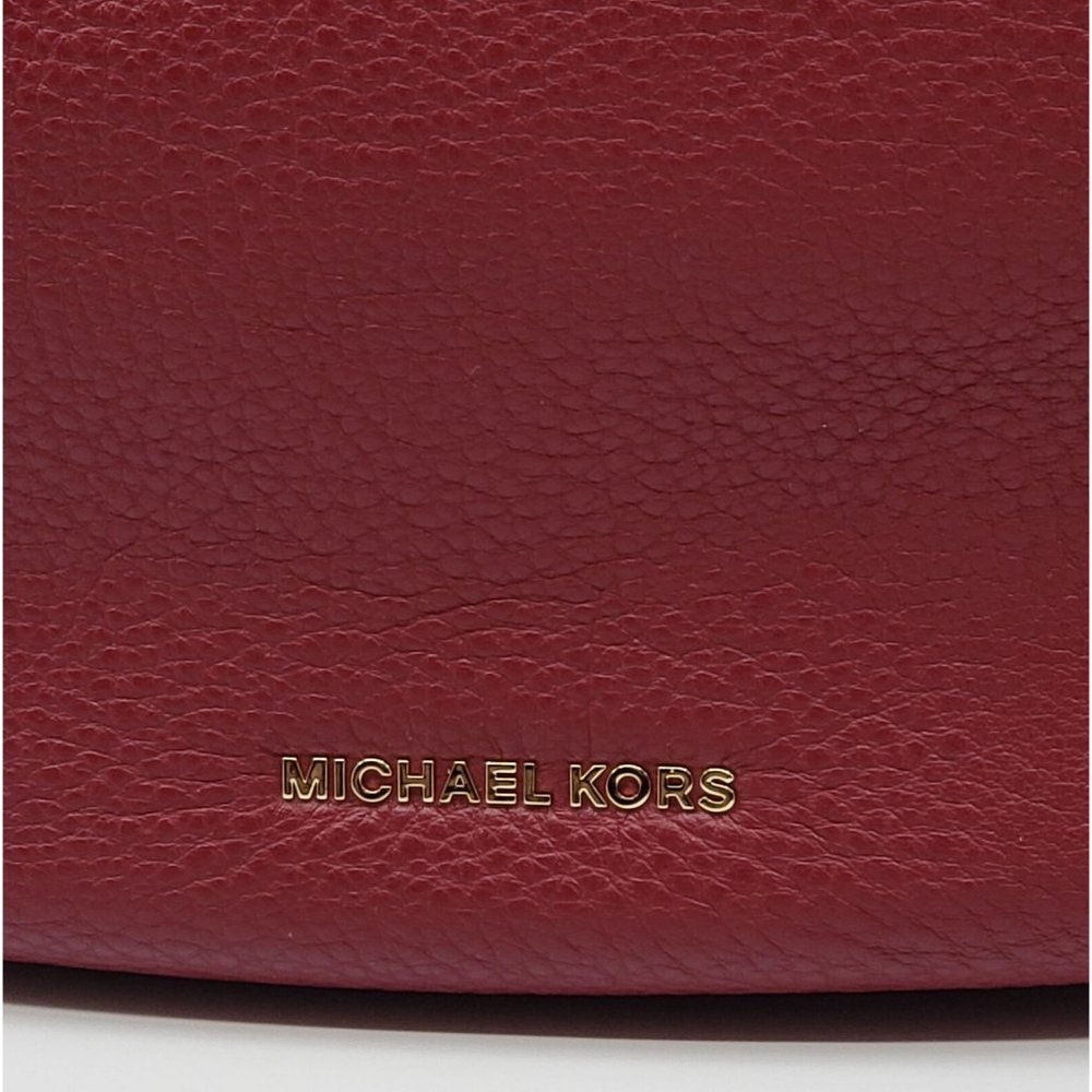 NWOT Michael Kors Lydia Large Merlot Hobo With Tassel - Picture 3 of 6